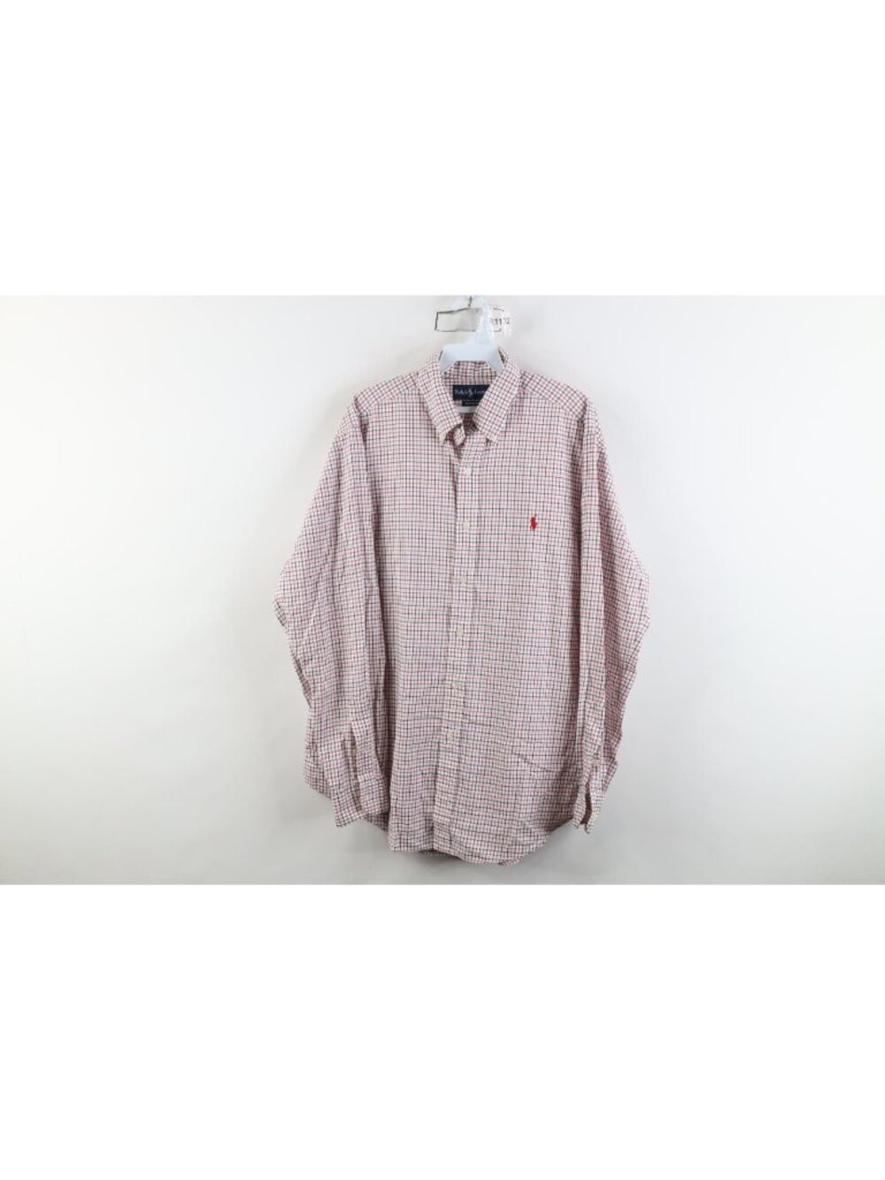 Vtg 90s Ralph Lauren Mens Large Classic Fit Oxford Collared Button Down Shirt